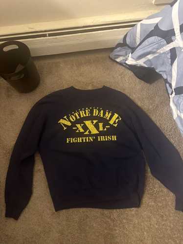 Vintage 90s Navy Notre Dame Sweatshirt