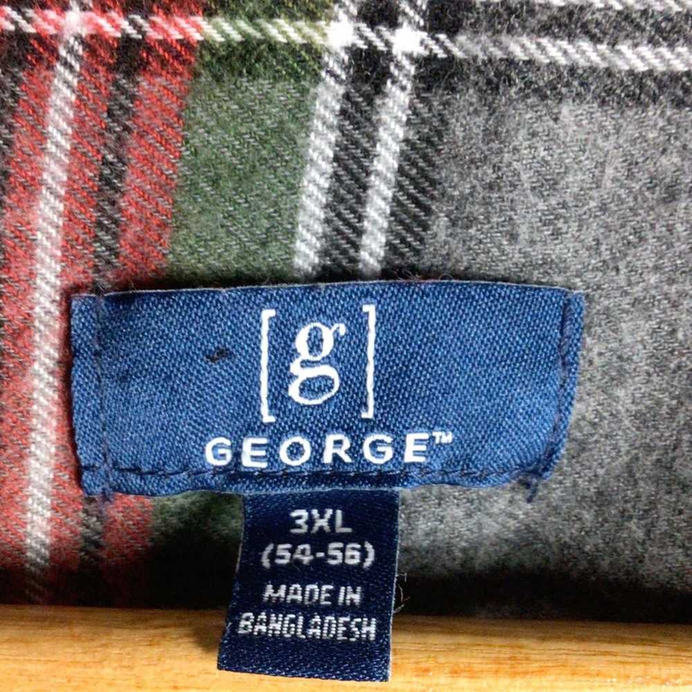 George Upcycled Flannel Guns N Roses ombre bleach… - image 3