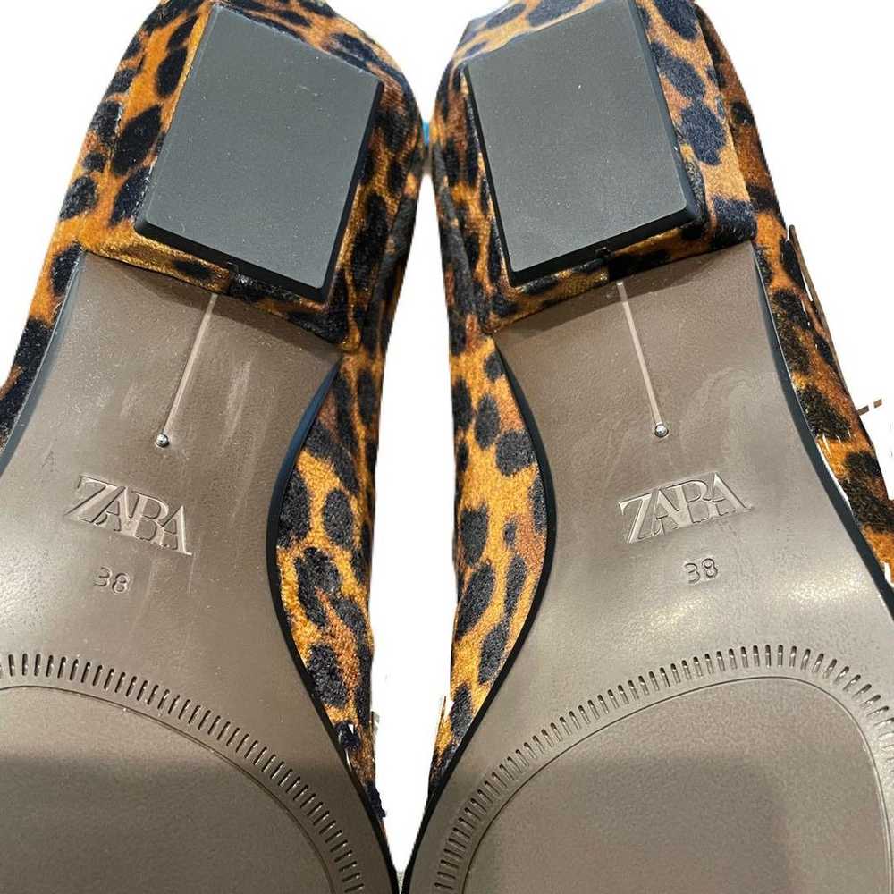 ZARA Animal Print Pointed-Toe Shoes Leopard Print… - image 12