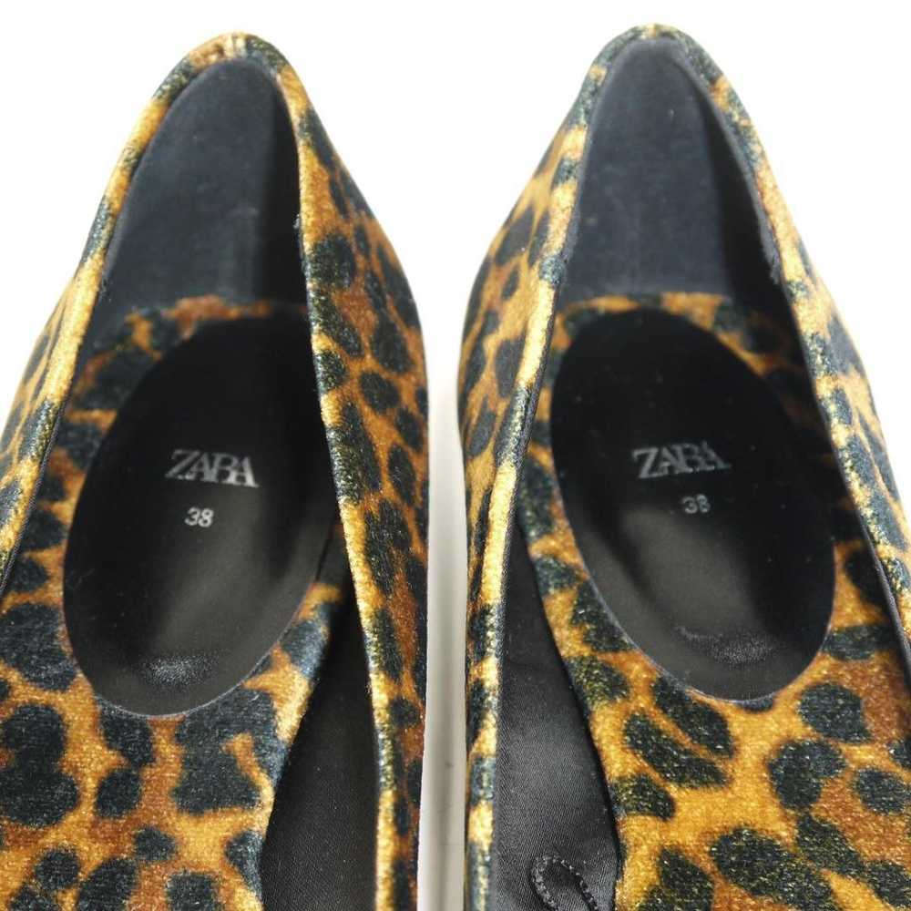 ZARA Animal Print Pointed-Toe Shoes Leopard Print… - image 7