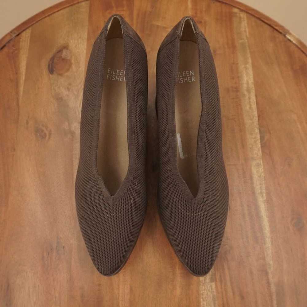 Eileen Fisher Womens Signy Pumps Heels Brown Knit… - image 6