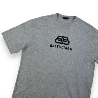 Balenciaga Balenciaga BB Logo Grey T Shirt - image 1