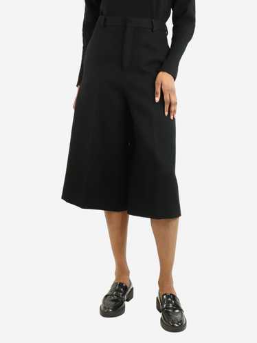 Celine Black wide-leg wool culottes - size UK 8 - image 1