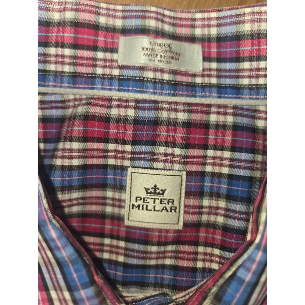 Peter Millar Peter Millar Men's Medium Plaid Butt… - image 4