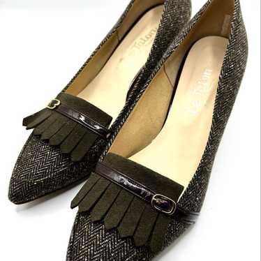 le talon tweed pumps size 37.5, excellent conditio