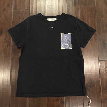 Off-White Caravaggio short-sleeve slim tee outlet “black/red”