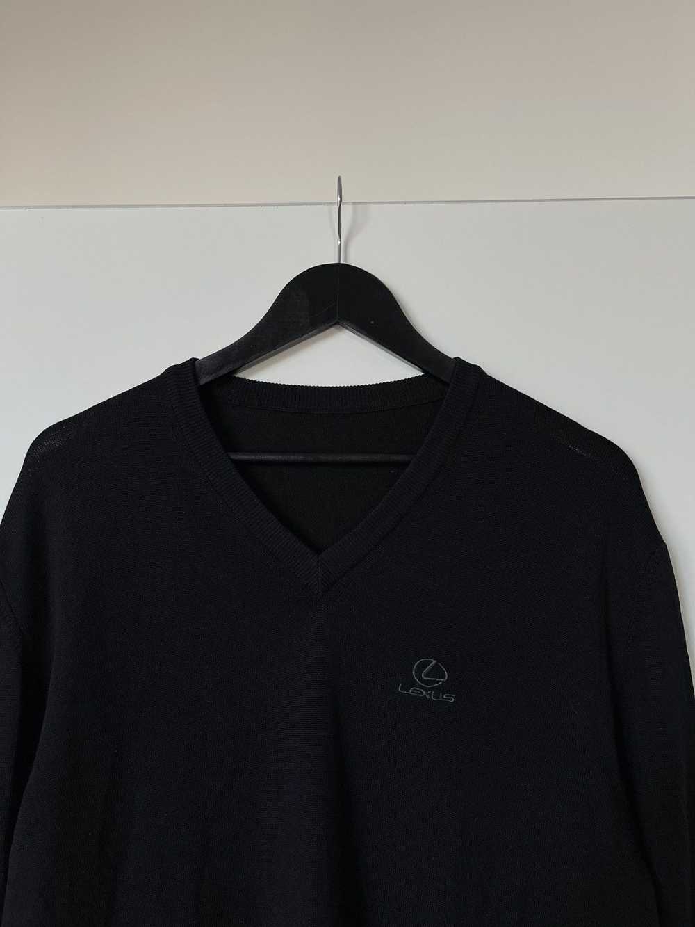 Luxury Lexus Wool V-neck Pullover Sweater - image 2