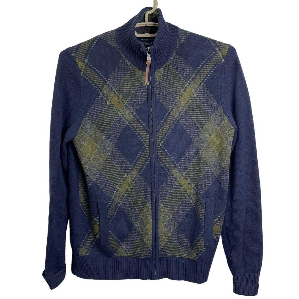 Tommy Hilfiger Tommy Hilfiger Mens Zip Argyle Swe… - image 1