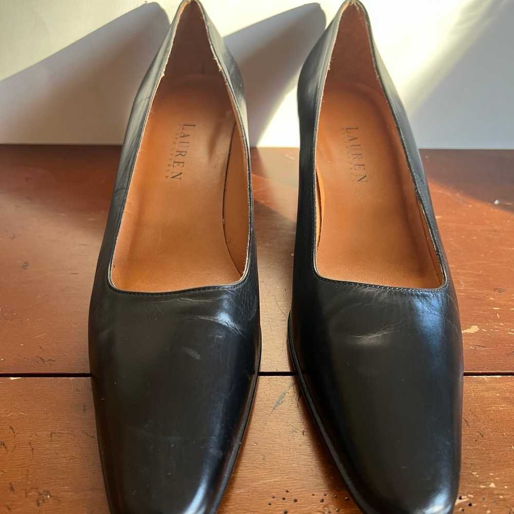 Lauren Ralph Lauren black leather pumps - image 1