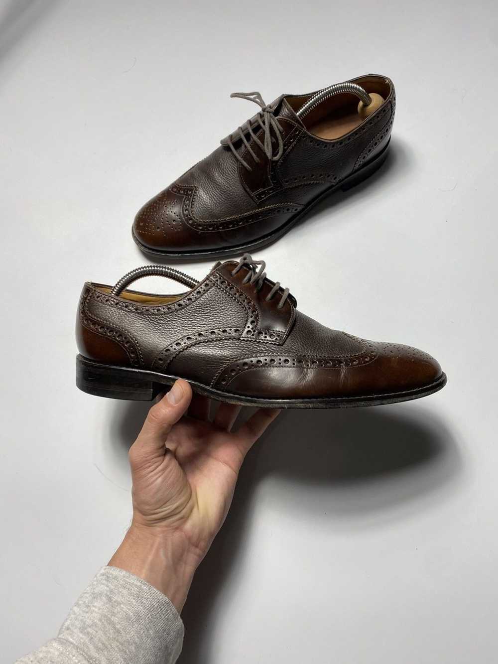 Loake × Luxury × Vintage Loake Lace Up Brogue Sho… - image 2