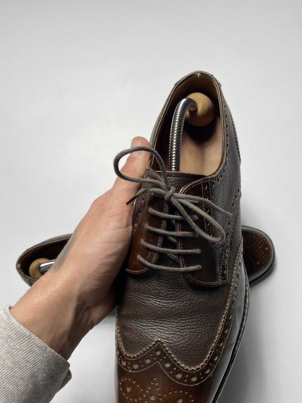 Loake × Luxury × Vintage Loake Lace Up Brogue Sho… - image 9