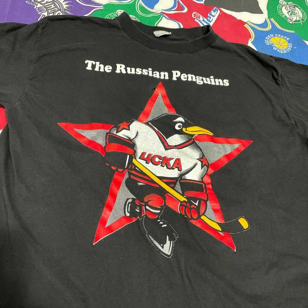 NHL Vintage 90s IHL Russian Penguins NHL Hockey S… - image 3