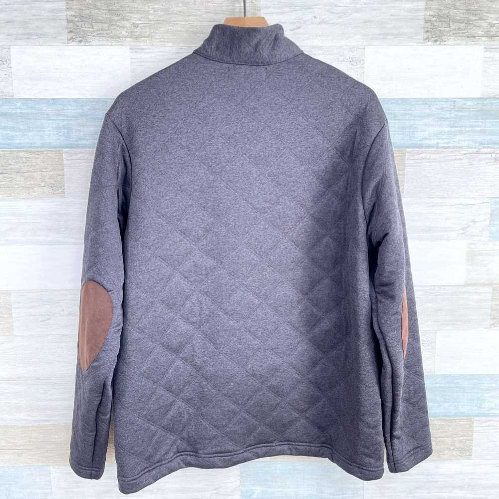 Cremieux Cremieux Quilted 1/4 Zip Sweatshirt Gray… - image 4