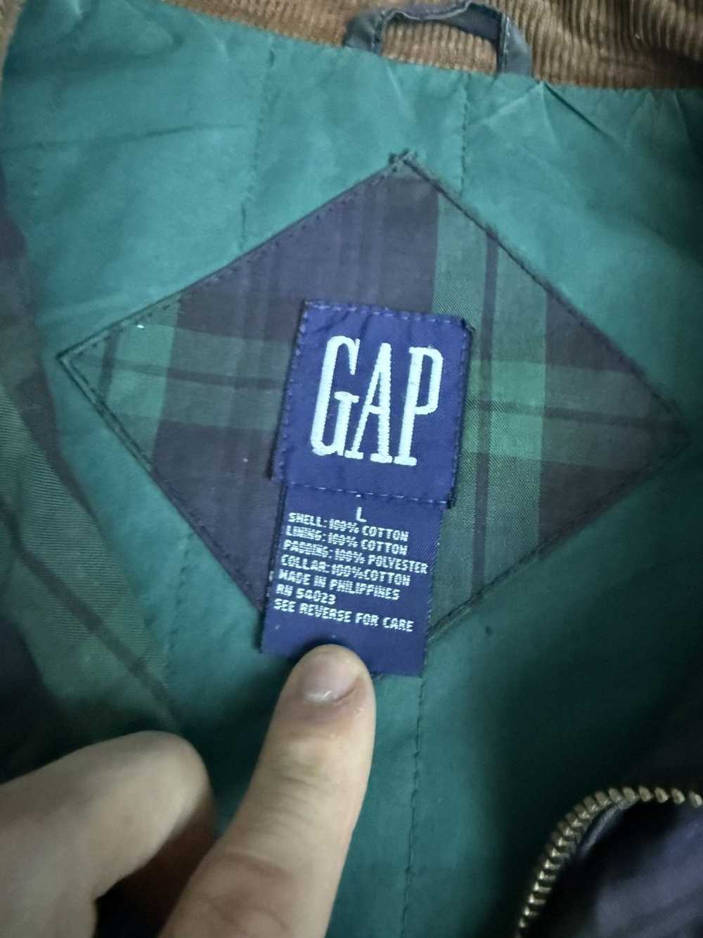 Designer × Gap × Vintage Vintage Gap navy check v… - image 5