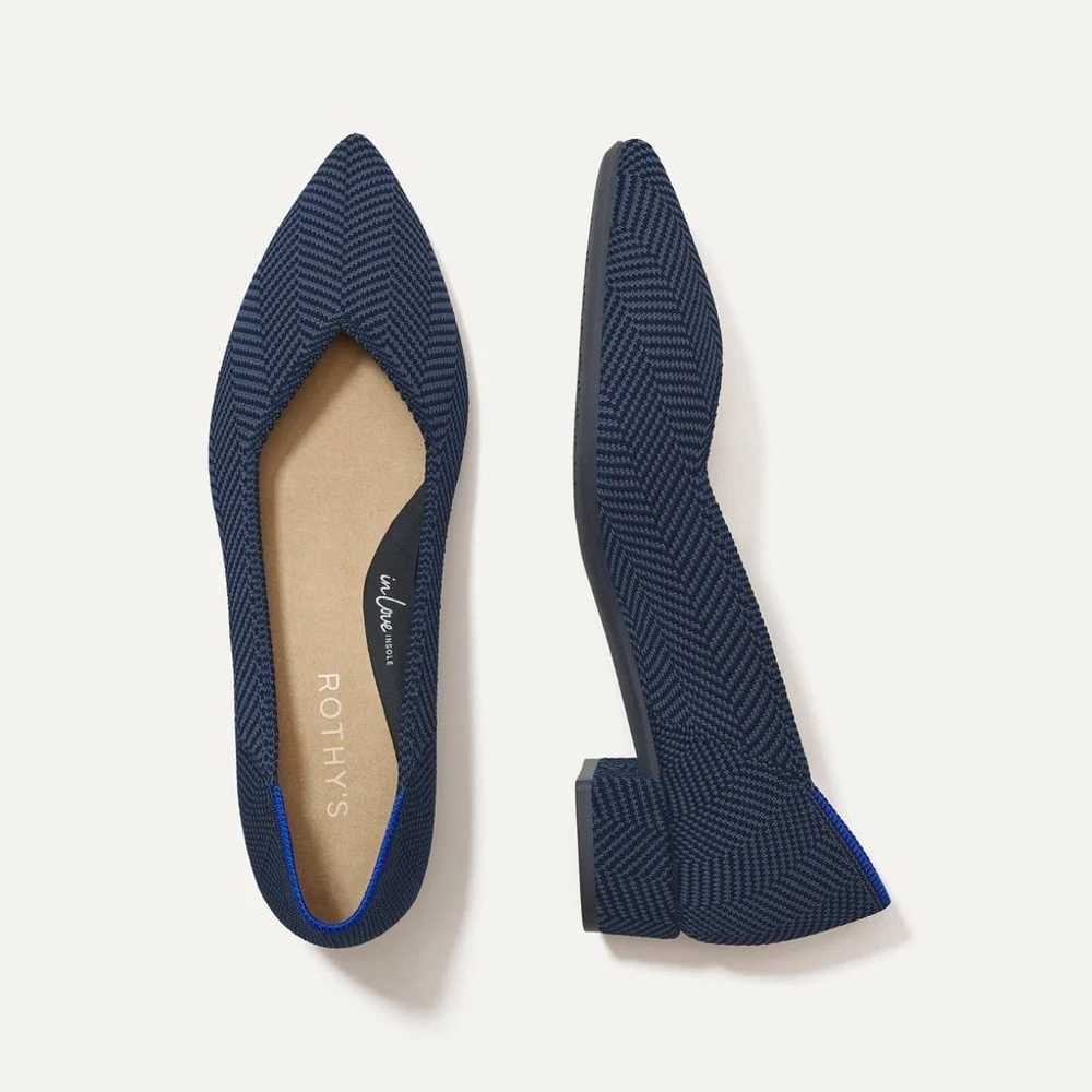 Rothy’s The High point in Navy Herringbone size 9… - image 1