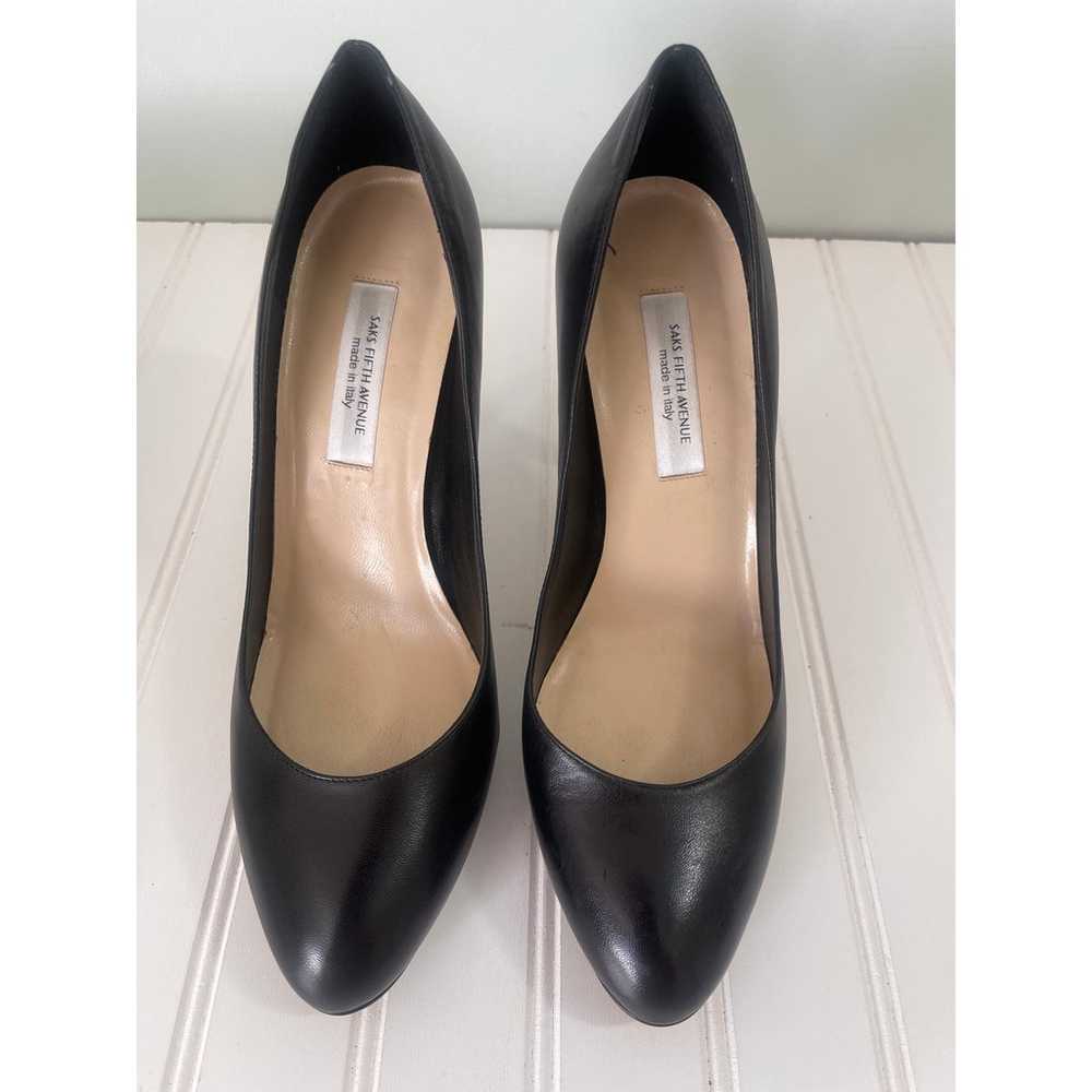 Saks Fifth Avenue Angie Black Pump Heels Stiletto… - image 3