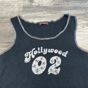 Vintage Y2K Planet Womens L Hollywood 02 Chest Gra