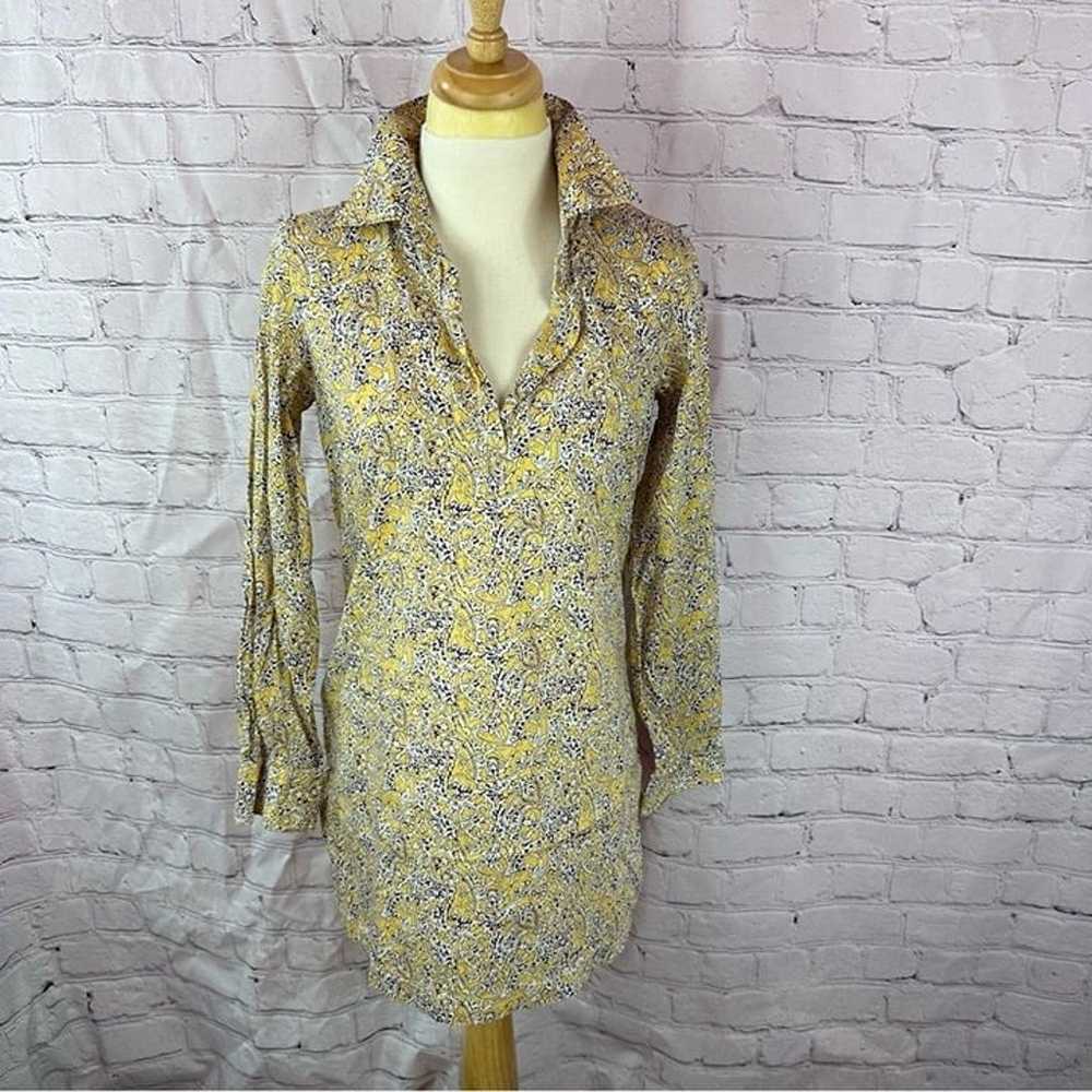 brooks brothers liberty art fabrics yellow floral… - image 1