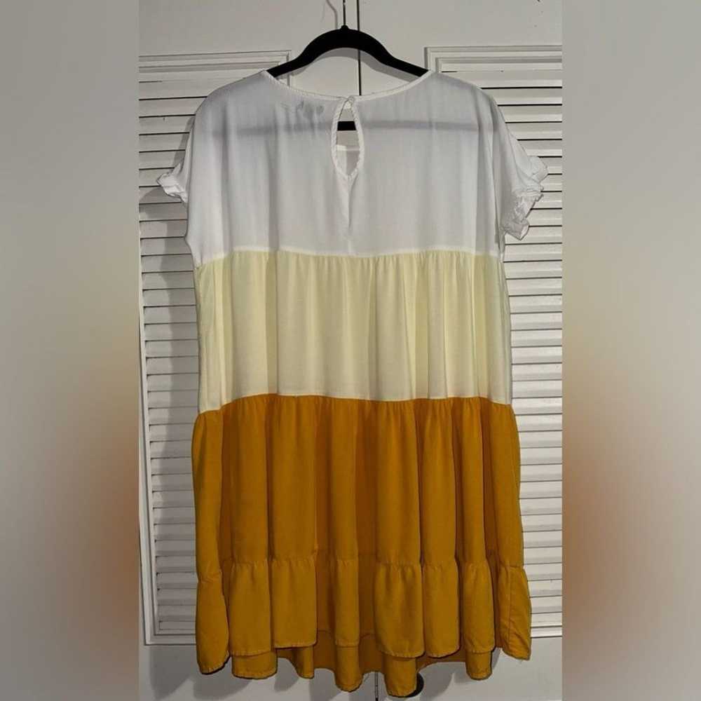 Coco + Carmen Color Block Tiered Ruffled Smock Ba… - image 3