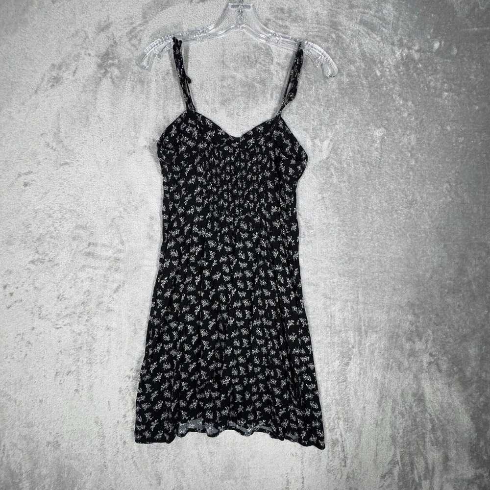 American Eagle Dress Women Small Black White Flor… - image 3