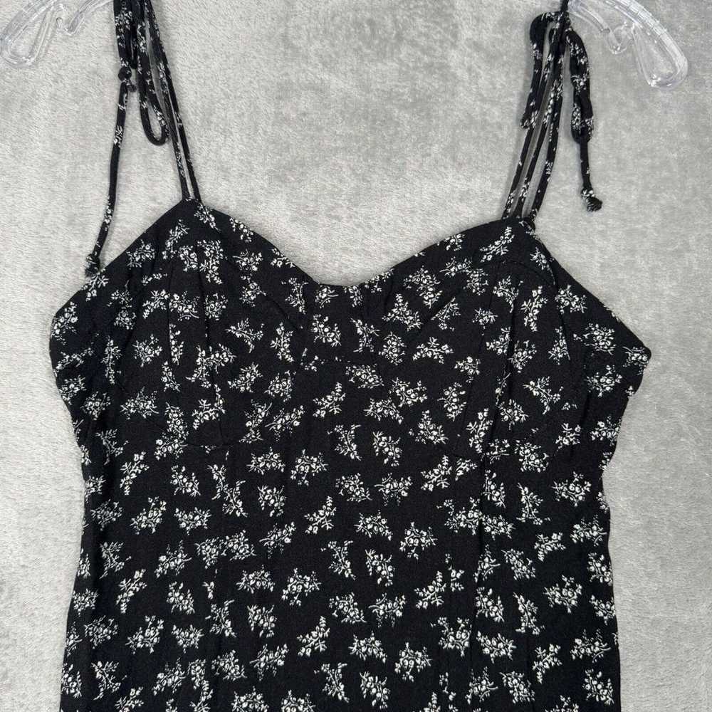 American Eagle Dress Women Small Black White Flor… - image 5