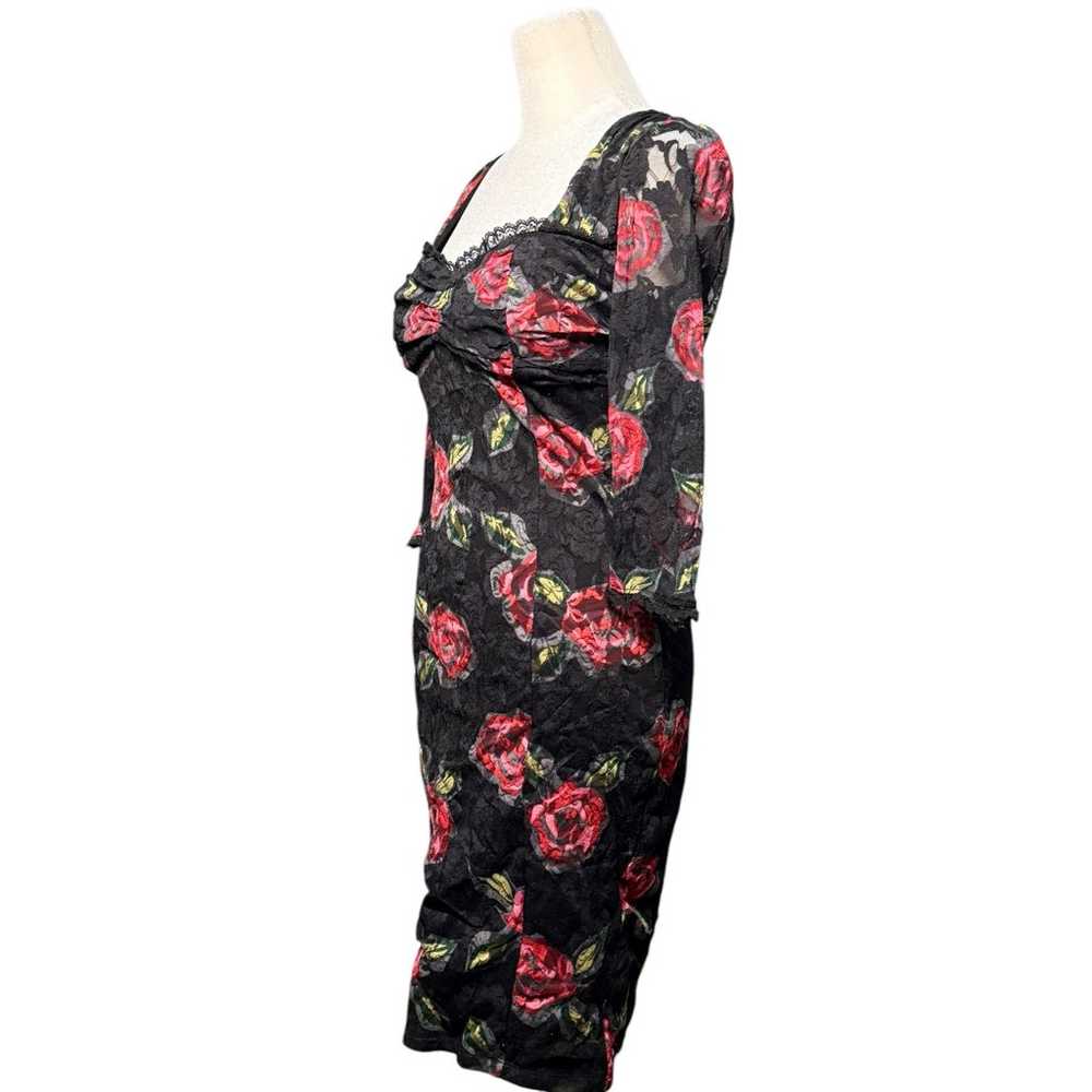 Bodycon Dress Women S Floral Dark Fairy Romance Y… - image 3