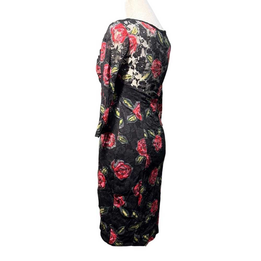 Bodycon Dress Women S Floral Dark Fairy Romance Y… - image 4