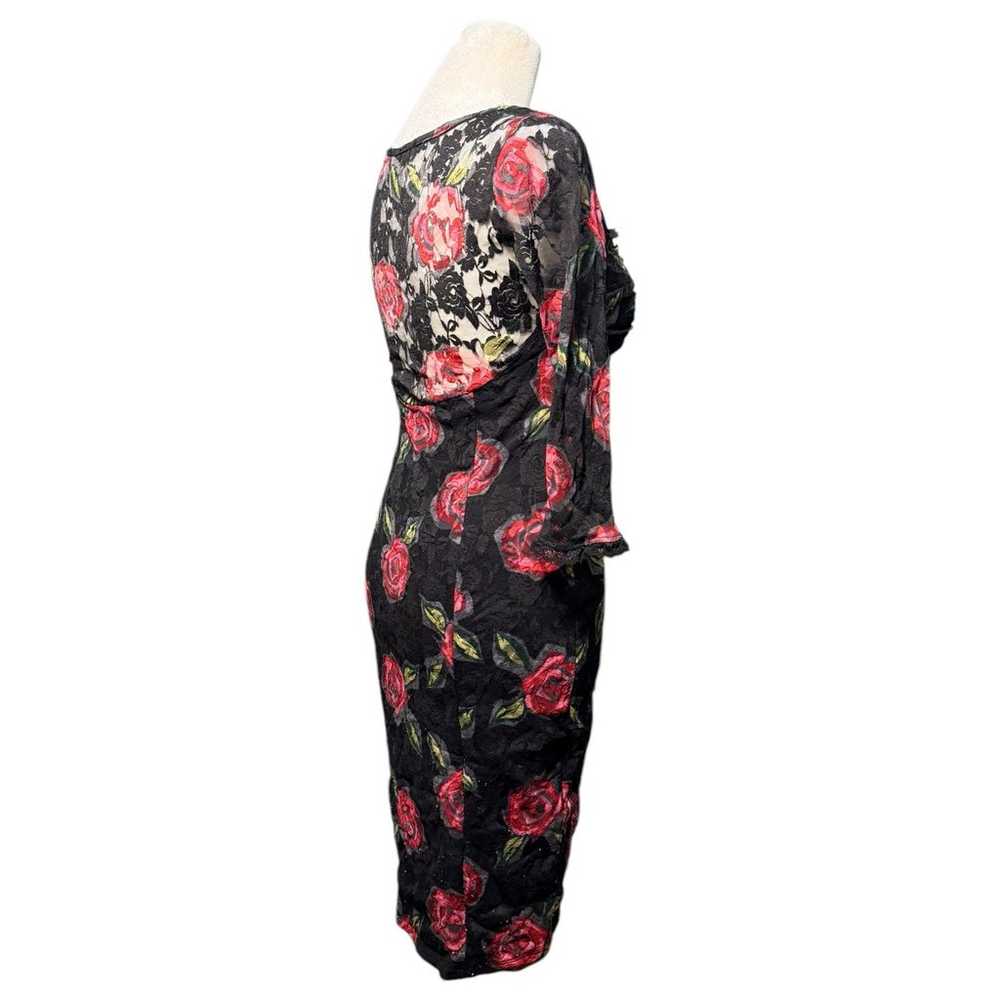 Bodycon Dress Women S Floral Dark Fairy Romance Y… - image 6