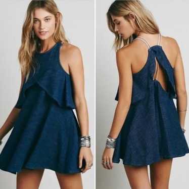 Free People Sapphire Flyaway Mini Dress