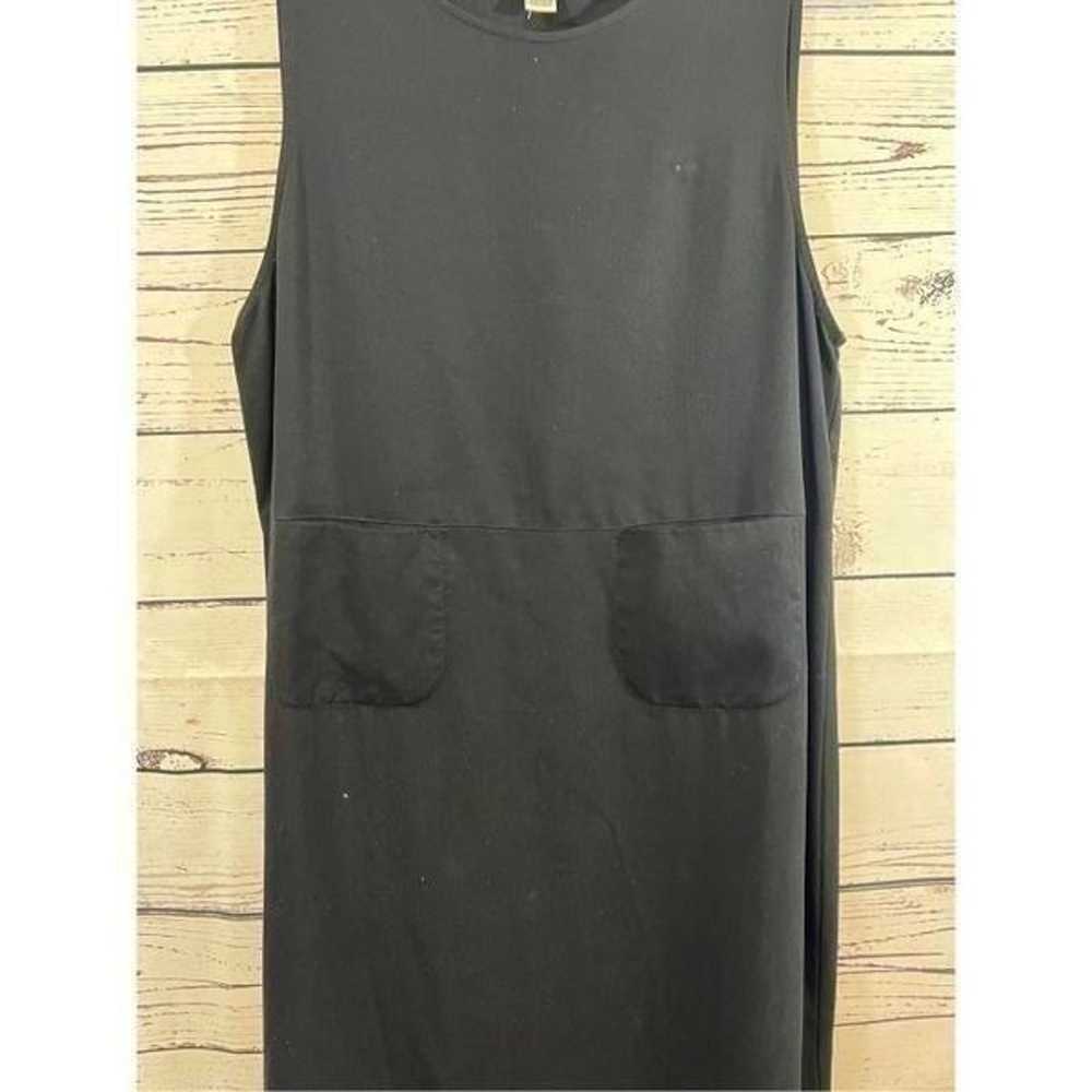 Talbots women’s Black 2  pocket dress size small - image 3