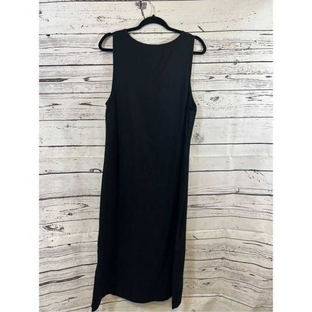 Talbots women’s Black 2  pocket dress size small - image 4