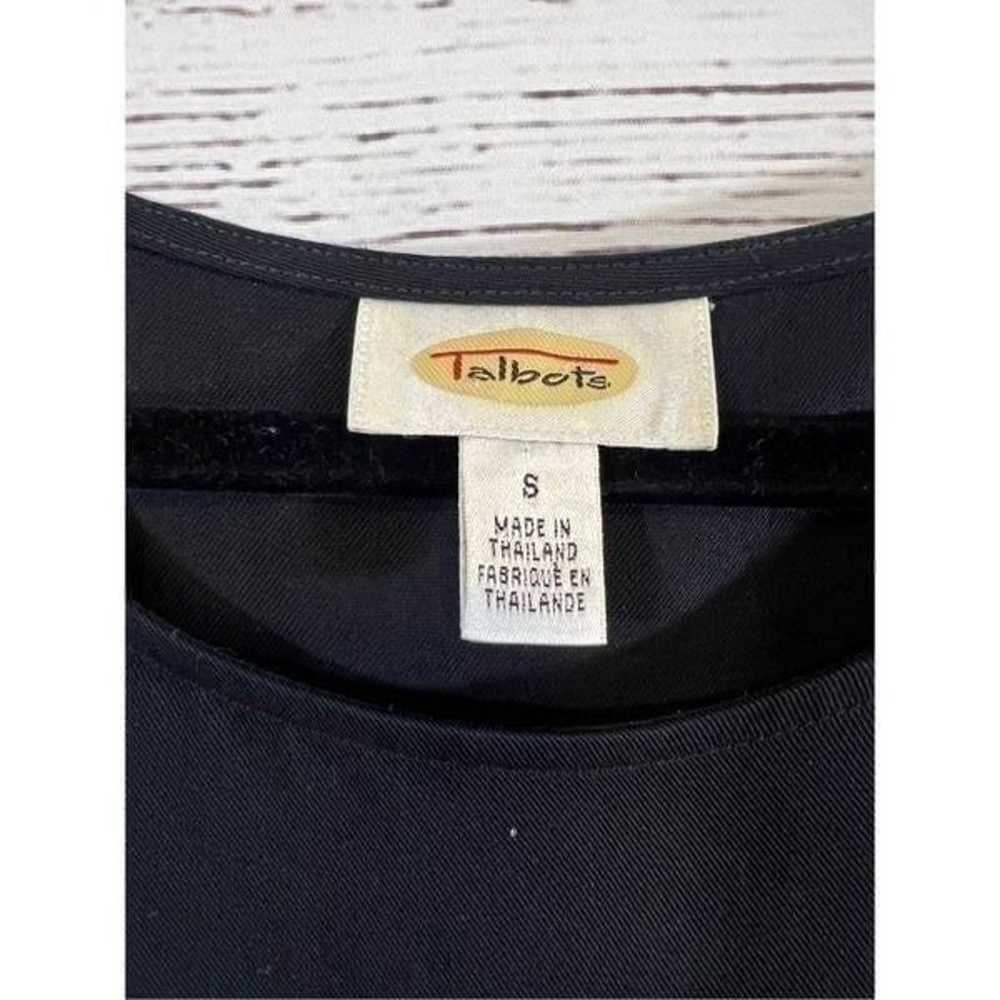 Talbots women’s Black 2  pocket dress size small - image 5