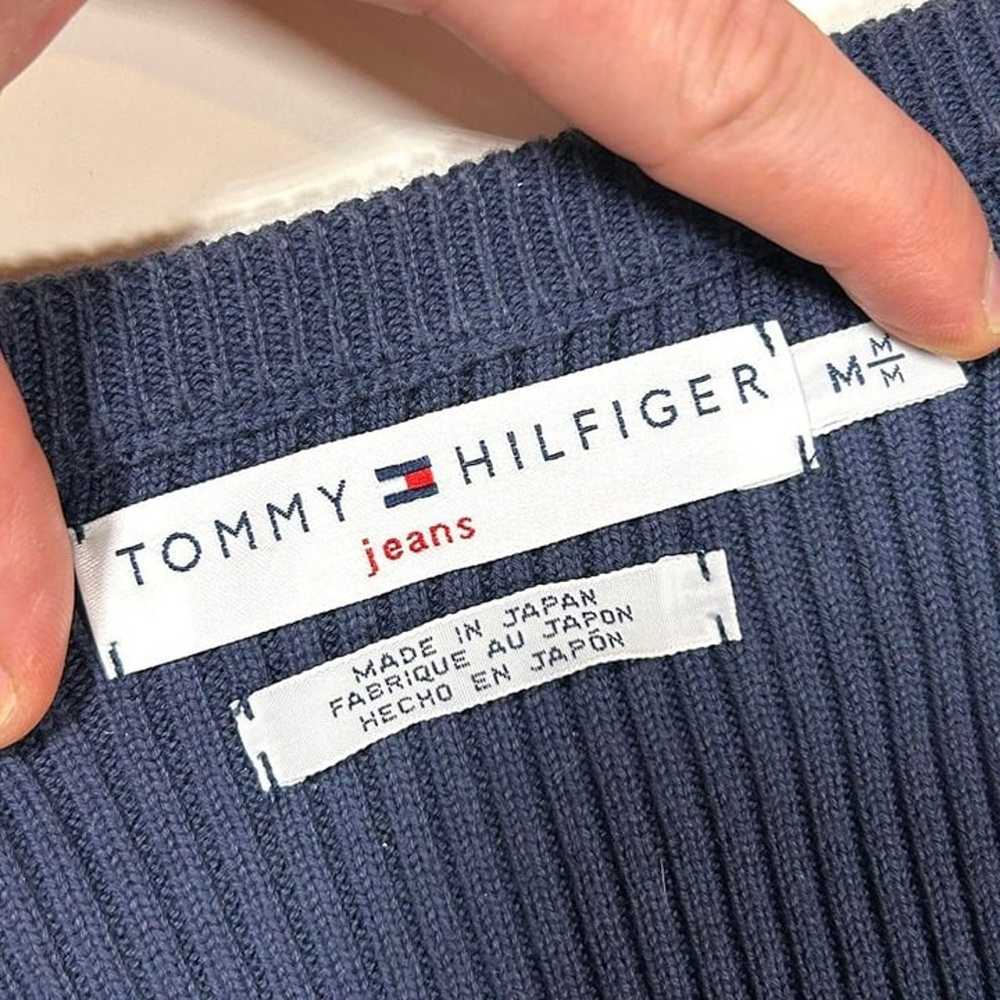 Vintage Tommy Hilfiger Ribbed Tee Shirt Womens Me… - image 4