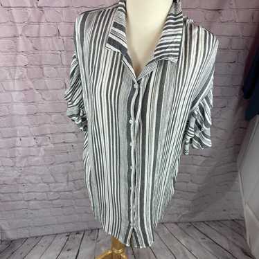 Umgee shirt dress size medium black white