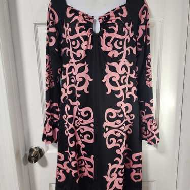 INC International Concepts black & pink casual dr… - image 1