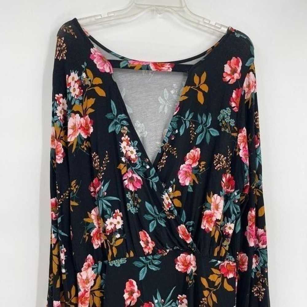 Ann Taylor LOFT NWT Women Black Floral Dress Size… - image 10