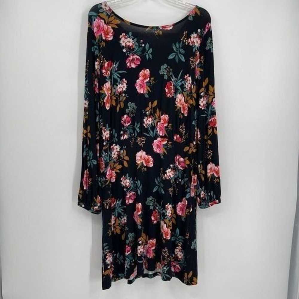 Ann Taylor LOFT NWT Women Black Floral Dress Size… - image 12