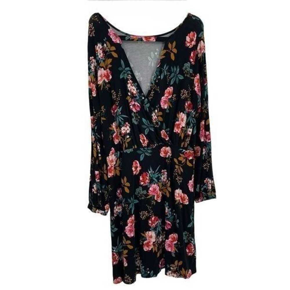 Ann Taylor LOFT NWT Women Black Floral Dress Size… - image 3