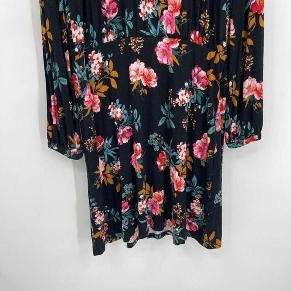 Ann Taylor LOFT NWT Women Black Floral Dress Size… - image 4