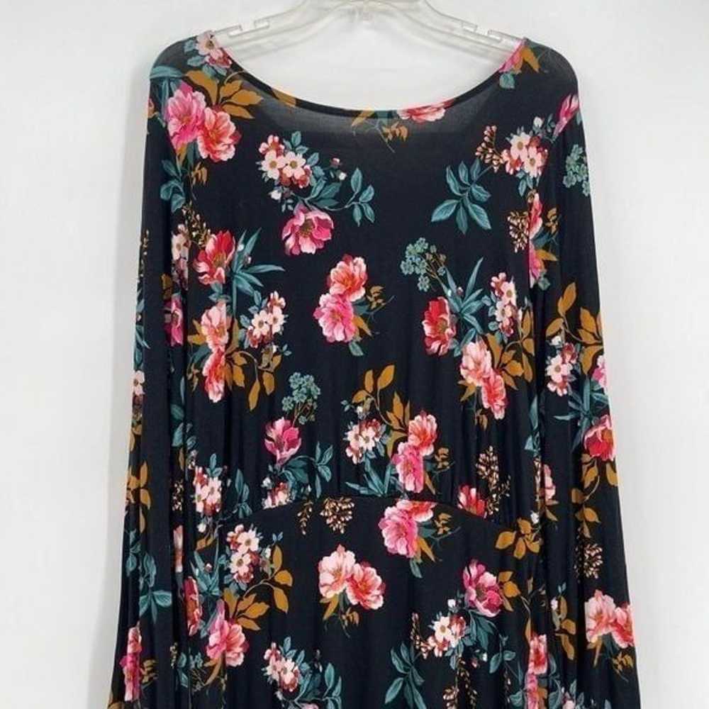 Ann Taylor LOFT NWT Women Black Floral Dress Size… - image 5