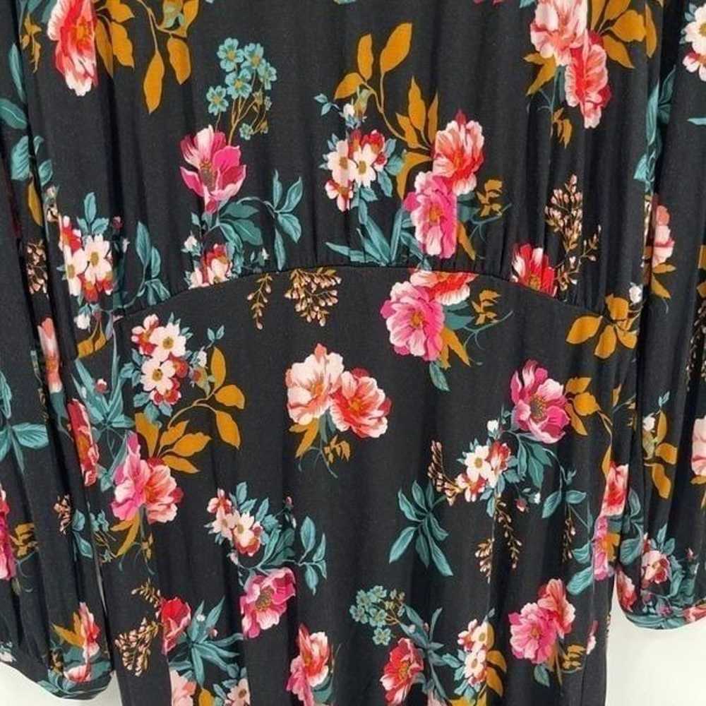 Ann Taylor LOFT NWT Women Black Floral Dress Size… - image 6