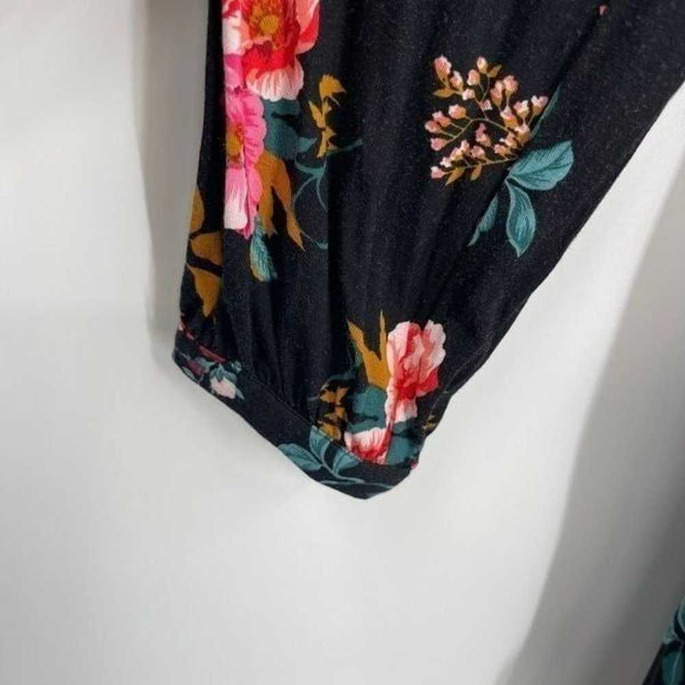 Ann Taylor LOFT NWT Women Black Floral Dress Size… - image 7