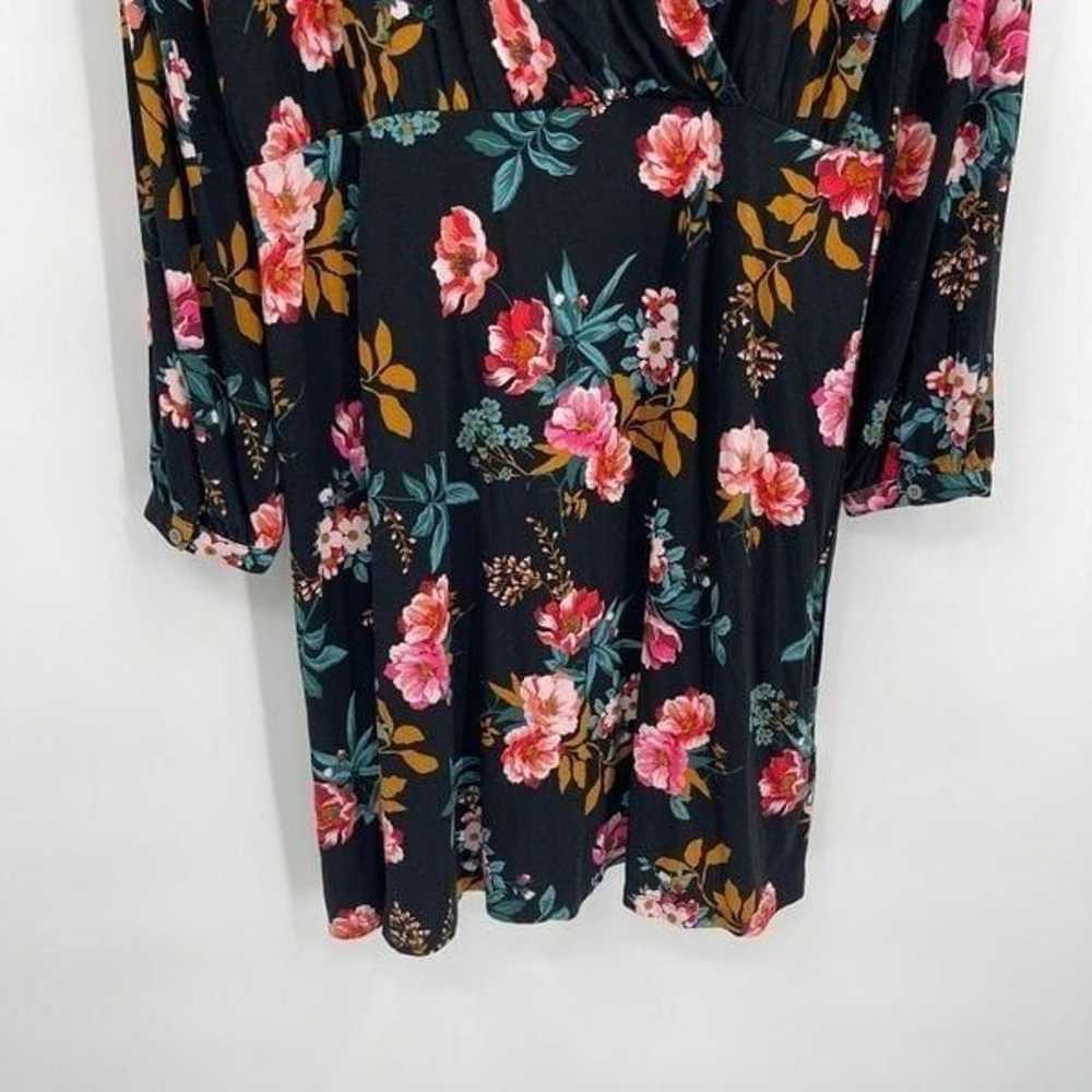 Ann Taylor LOFT NWT Women Black Floral Dress Size… - image 9