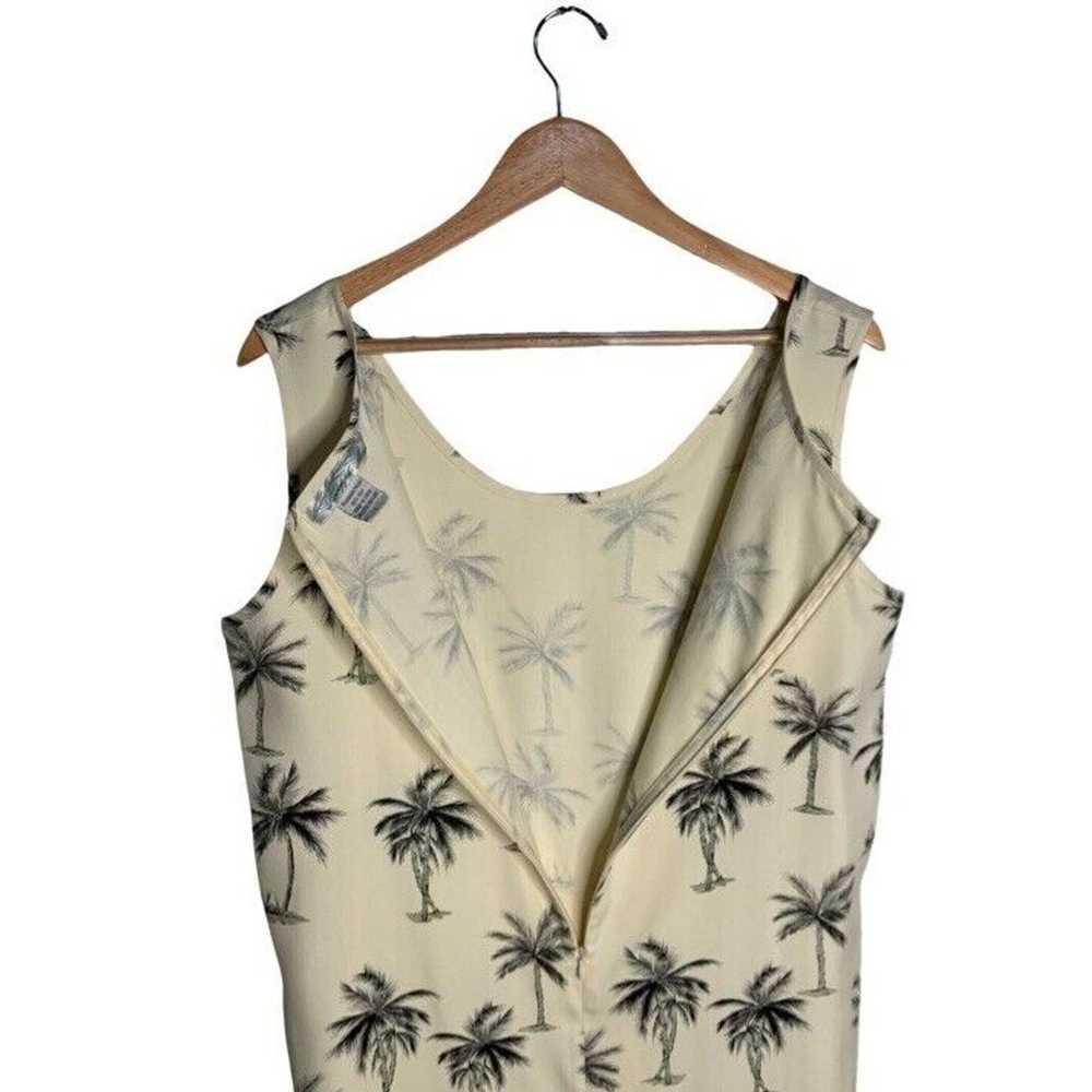 Silk Palm Trees Dress Size Large Pineapple Moon C… - image 6