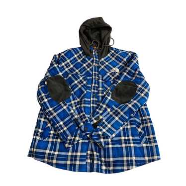 The North Face Mens North Face Plaid Hooded Flann… - image 1