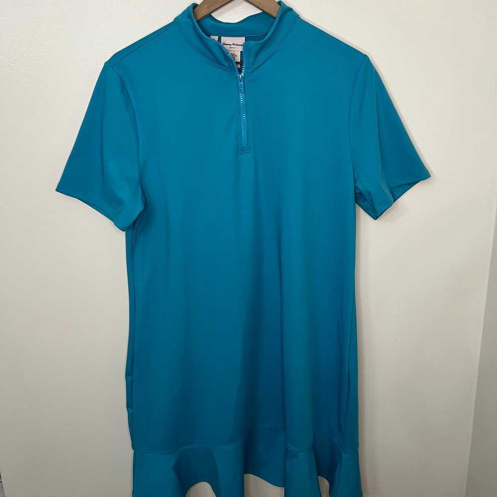 Tommy Bahama Golf Dress Teal Blue Women's XL Athl… - image 1