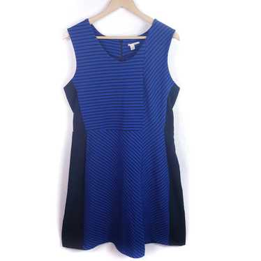 Halogen Black Blue Sleeveless Dress XL