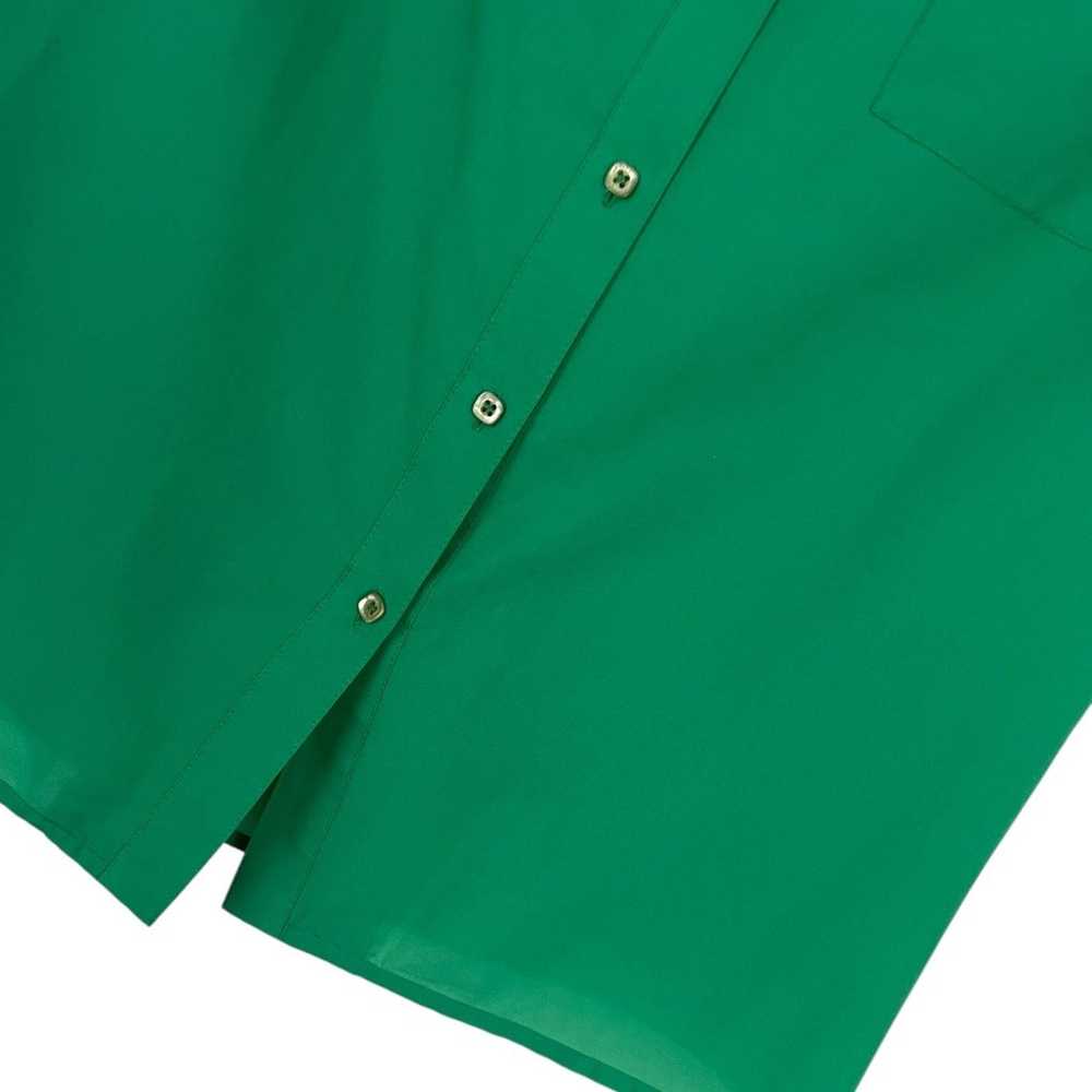 Jasara Vintage Green Short Sleeve Button Down Blo… - image 3