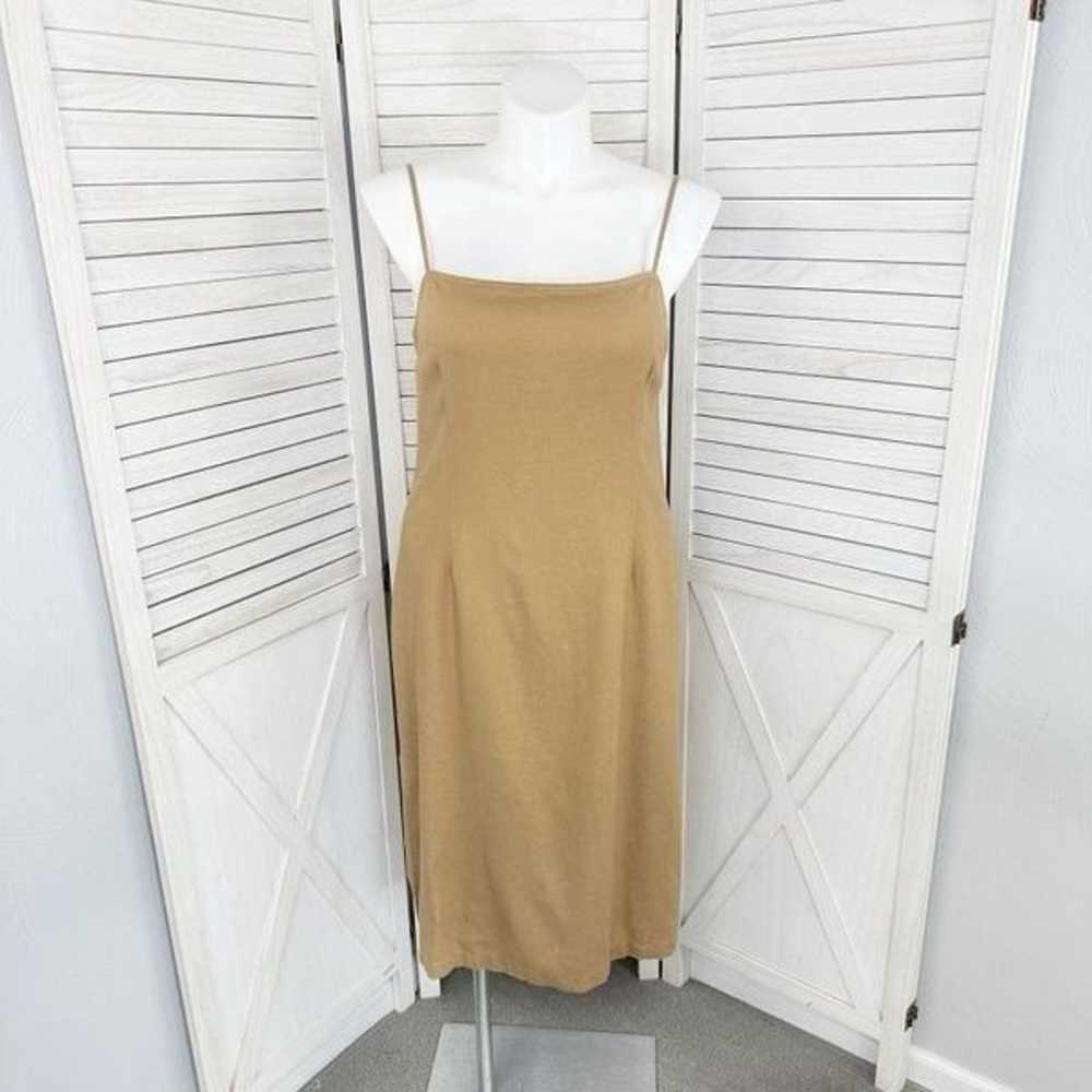 ShoeDazzle Open Back Linen Blend Strappy Sheath D… - image 1