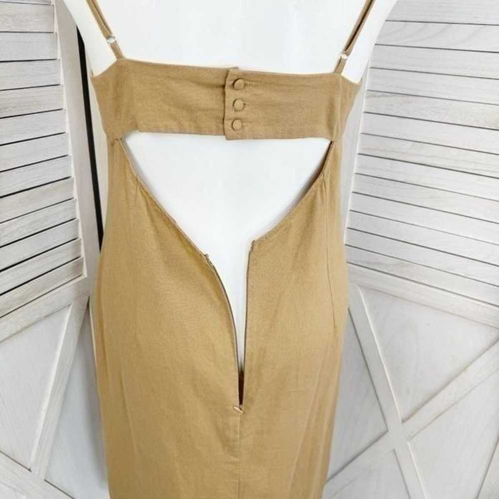 ShoeDazzle Open Back Linen Blend Strappy Sheath D… - image 7